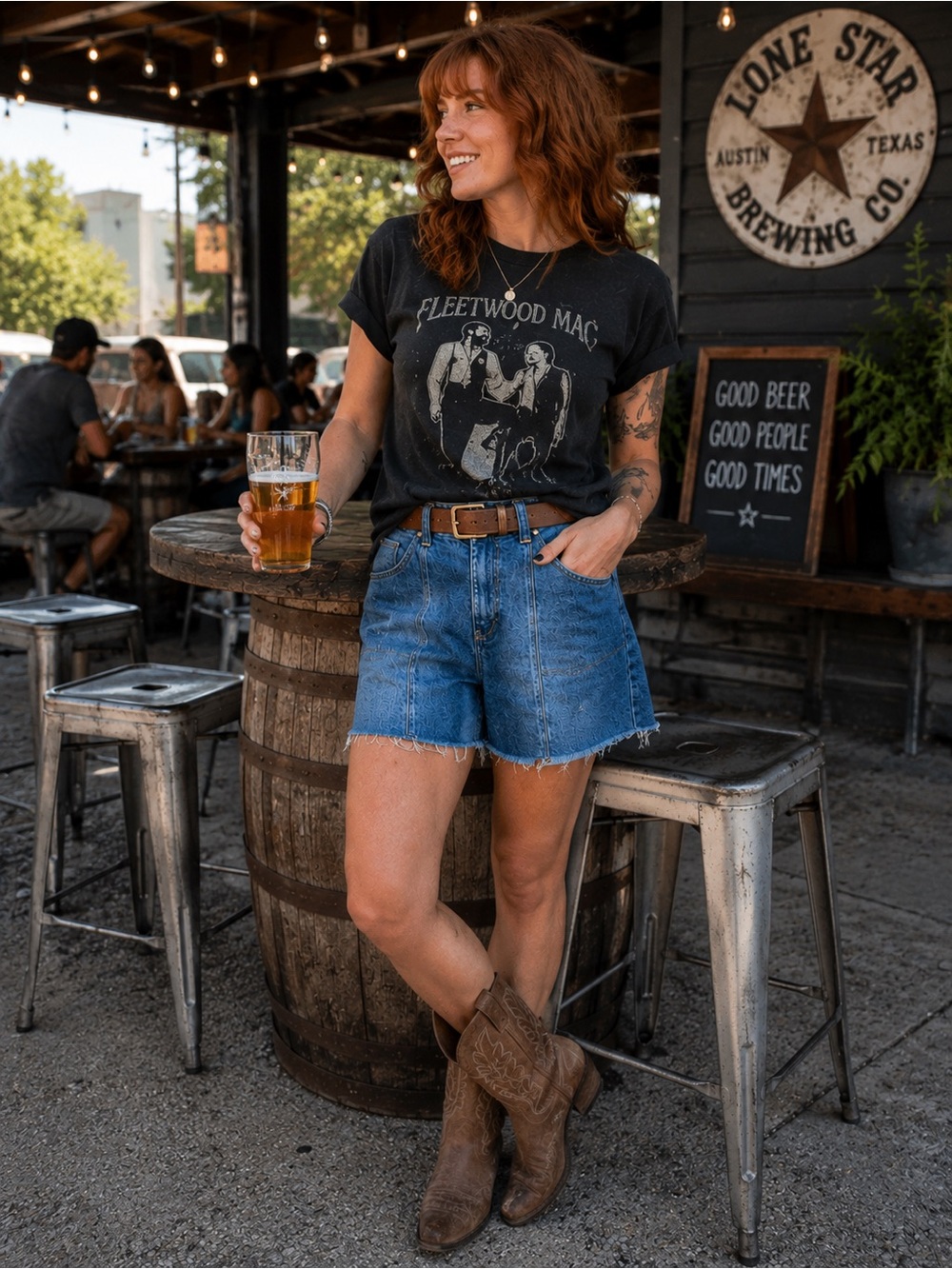 Wrangler High Rise Carpenter Denim Shorts Raw Hem Western Utility 8